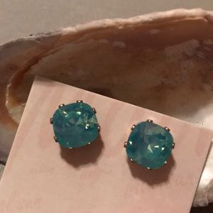 Opal Green Cushion Cut Studs